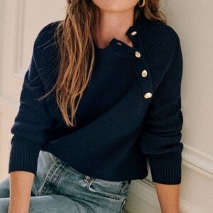 Sezane Gary Jumper Marine. - Size S